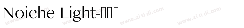 Noiche Light字体转换